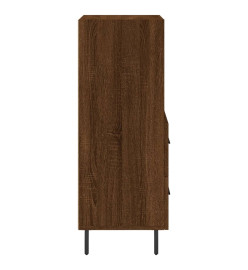 Buffet Chêne marron 34,5x34x90 cm Bois d'ingénierie