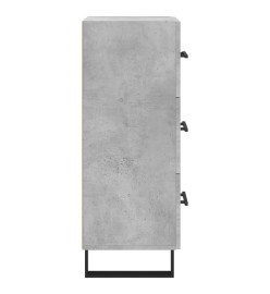 Buffet Gris béton 34,5x34x90 cm Bois d'ingénierie
