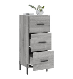 Buffet Sonoma gris 34,5x34x90 cm Bois d'ingénierie