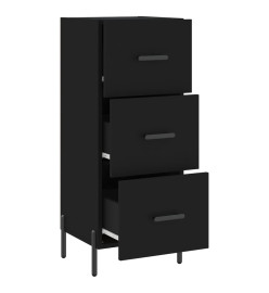 Buffet Noir 34,5x34x90 cm Bois d'ingénierie