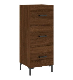 Buffet Chêne marron 34,5x34x90 cm Bois d'ingénierie