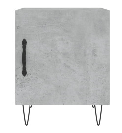 Table de chevet gris béton 40x40x50 cm bois d’ingénierie