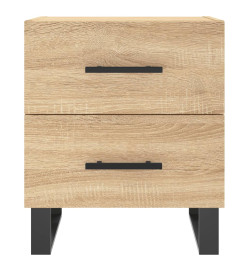 Table de chevet chêne sonoma 40x35x47,5 cm bois d’ingénierie