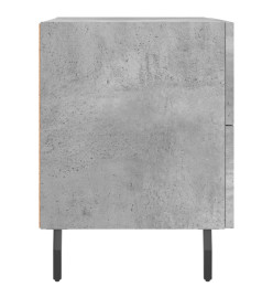 Table de chevet gris béton 40x35x47,5 cm bois d’ingénierie