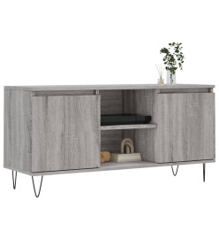 Meuble TV sonoma gris 104x35x50 cm bois d'ingénierie