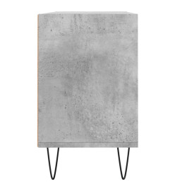 Meuble TV gris béton 103,5x30x50 cm bois d'ingénierie