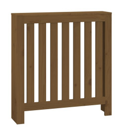 Cache-radiateur Marron miel 79,5x19x84 cm Bois massif de pin