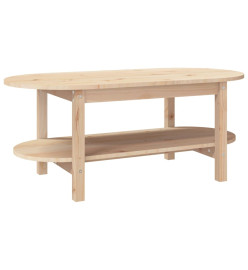 Table basse 110x55x45 cm Bois massif de pin