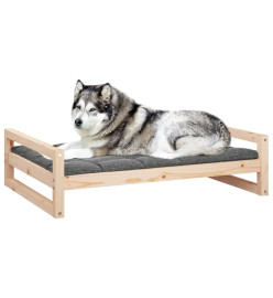 Lit pour chien 105,5x75,5x28 cm Bois de pin solide