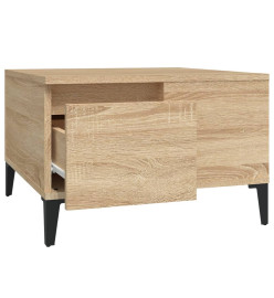 Table basse chêne sonoma 55x55x36,5 cm bois d'ingénierie