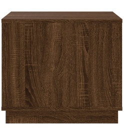 Table basse chêne marron 51x50x44 cm bois d'ingénierie