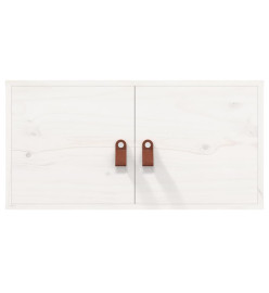 Armoires murales 2 pcs Blanc 60x30x30 cm Bois de pin massif