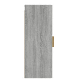 Armoire murale Sonoma gris 34,5x34x90 cm Bois d'ingénierie