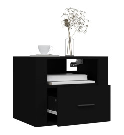 Tables de chevet murales 2 pcs Noir 50x36x40 cm