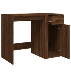 Bureau Chêne marron 100x49x75 cm Bois d'ingénierie