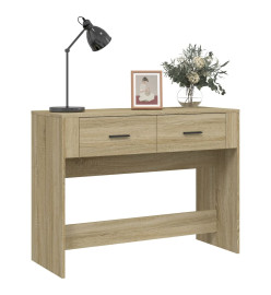 Table console Chêne sonoma 100x39x75 cm Bois d'ingénierie