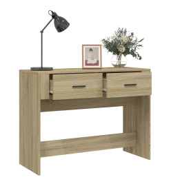 Table console Chêne sonoma 100x39x75 cm Bois d'ingénierie