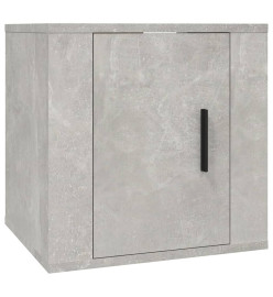 Meubles TV muraux 2 pcs Gris béton 40x34,5x40 cm