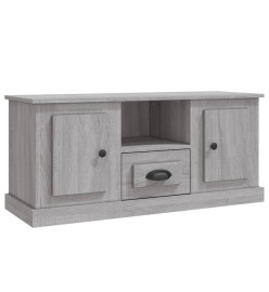 Meuble TV sonoma gris 100x35,5x45 cm bois d'ingénierie