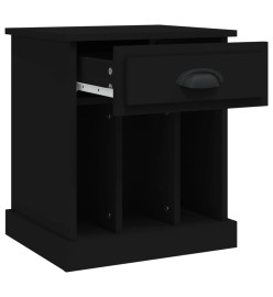 Tables de chevet 2 pcs noir 43x36x50 cm