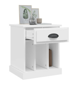 Tables de chevet 2 pcs blanc 43x36x50 cm