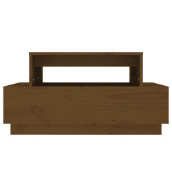 Table basse Marron miel 80x55x40,5 cm Bois massif de pin