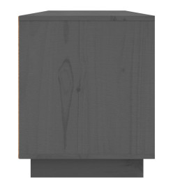 Meuble TV Gris 156x37x45 cm Bois de pin massif