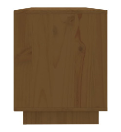 Meuble TV Marron miel 110,5x35x44 cm Bois de pin massif