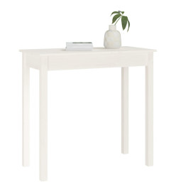 Table console Blanc 80x40x75 cm Bois massif de pin