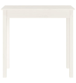 Table console Blanc 80x40x75 cm Bois massif de pin