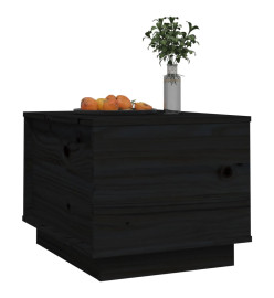 Table basse Noir 40x50x35 cm Bois massif de pin