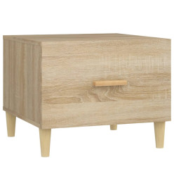 Table basse Chêne sonoma 50x50x40 cm Bois d'ingénierie