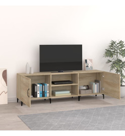 Meuble TV chêne sonoma 150x30x50 cm bois d'ingénierie