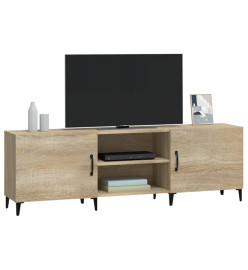 Meuble TV chêne sonoma 150x30x50 cm bois d'ingénierie