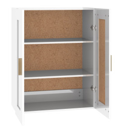 Armoire murale Blanc brillant 69,5x32,5x90 cm Bois d'ingénierie