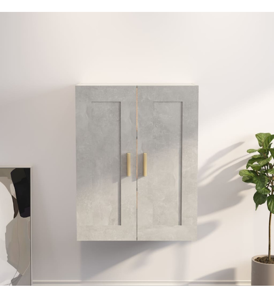 Armoire murale Gris béton 69,5x32,5x90 cm Bois d'ingénierie