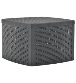 Table d'appoint Anthracite 54x54x36,5 cm Plastique