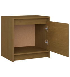 Tables de chevet 2 pcs Marron miel 40x30,5x40 cm Bois de pin