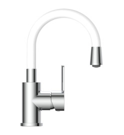 EISL Mitigeur de lavabo FLEXO chrome-blanc