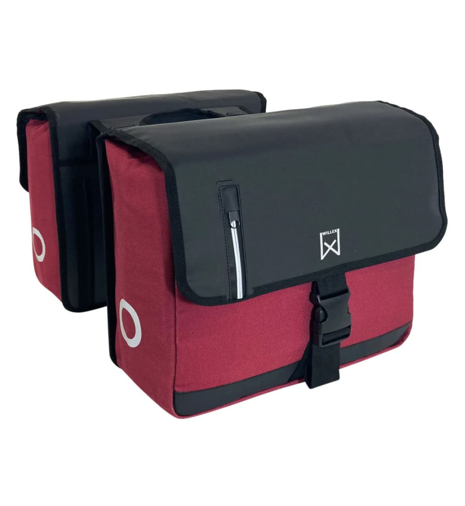 Willex Sacoches d'affaires 30 L toile rouge et noir