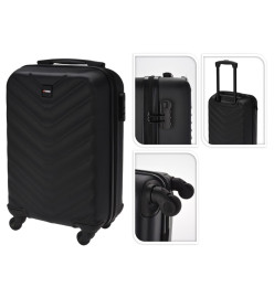 ProWorld Valise design à losanges 28 L noir