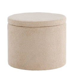 Venture Home Pouf Dunken 51x51x43 cm Teddy Beige