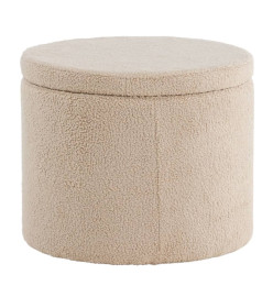 Venture Home Pouf Dunken 51x51x43 cm Teddy Beige