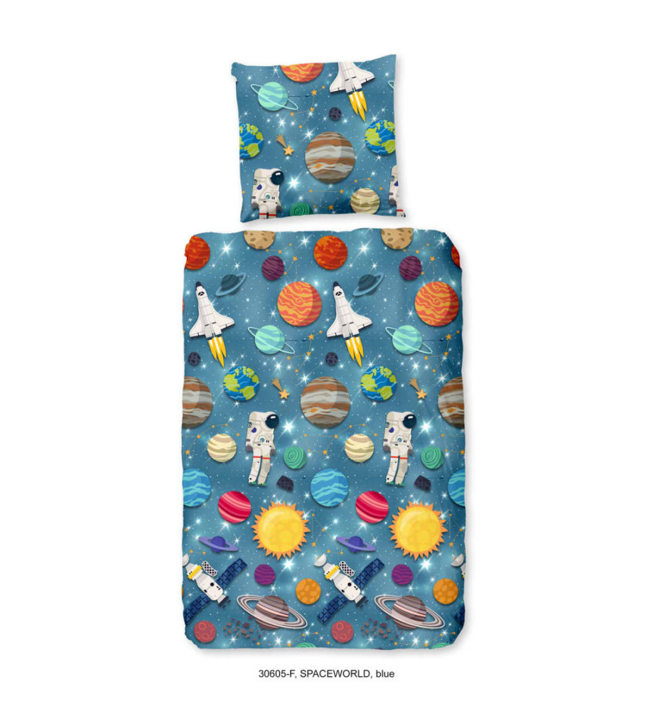 Good Morning Housse de couette pour enfants Spaceworld 135x200 cm