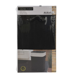 Bathroom Solutions Panier à linge pliable Noir