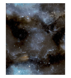 Noordwand Papier peint Good Vibes Galaxy with Stars Bleu et noir