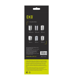 EKO Ensemble sacs poubelle C 10-15 L 24x20 pcs Blanc