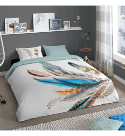 Good Morning Housse de couette FEATHER 155x220 cm Multicolore