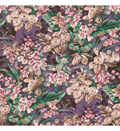 DUTCH WALLCOVERINGS Papier peint floral Violet