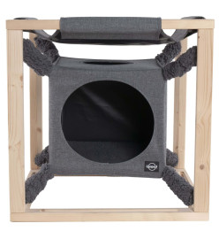 Quapas! Lit pour chats avec hamac Catcube Gris M 54x54x54 cm